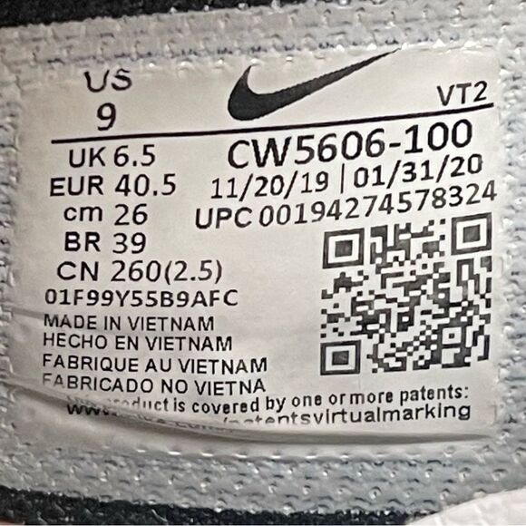 Nike Air Max Excee Women's White/Volt-Black- Crimson Sneakers Size 9 - Picture 7 of 16